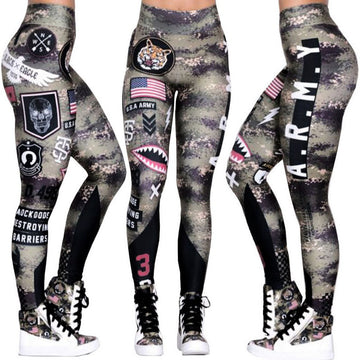 CURVE ESSENCE™Sport Pants Fitness Leggings Women Gym Army Sportswear