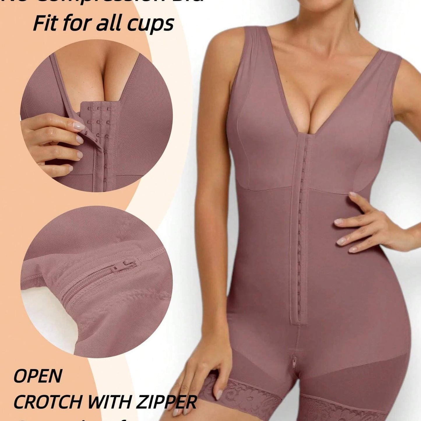 CURVE ESSENCE™Fajas Colombianas Women's Shapewear, Full Body Sculpting After Abdominal Control, Hip Lifter With Zipper Crotch
