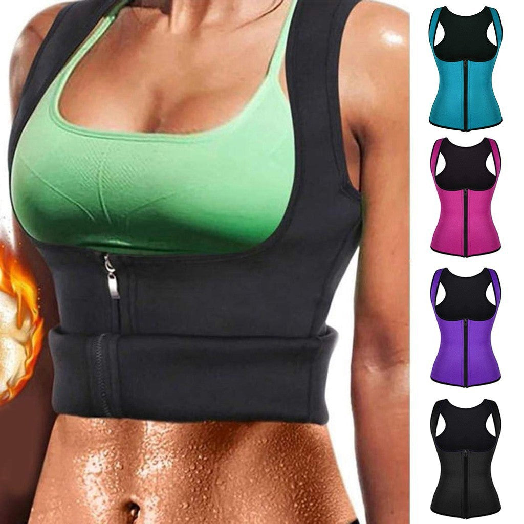 CURVE ESSENCE™Zipper-Style Ladies Body Tummy Court Corset, Yoga Wear, Fitness Vest, Shapewear