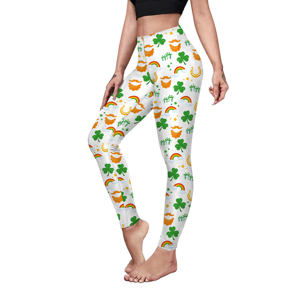 CURVE ESSENCE™Saint Patrick's Day Costume Digital Printed With Hip Lifting Fitness Pants