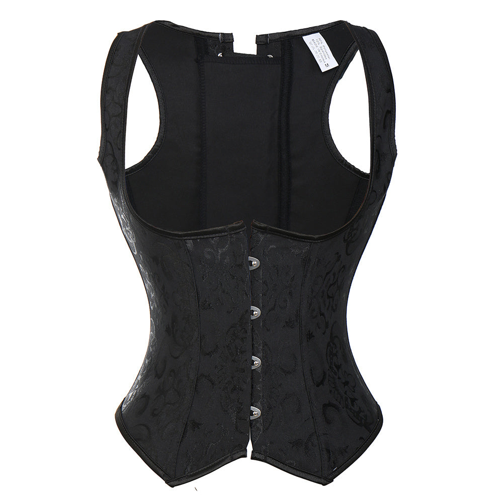 CURVE ESSENCE™Halter Neck Zipper Jacquard Pattern Ladies Shapewear