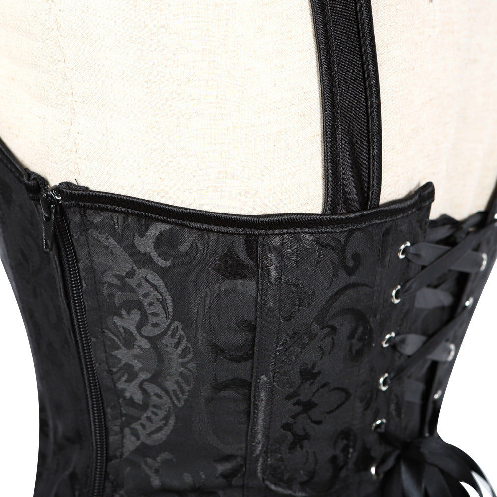 CURVE ESSENCE™Halter Neck Zipper Jacquard Pattern Ladies Shapewear
