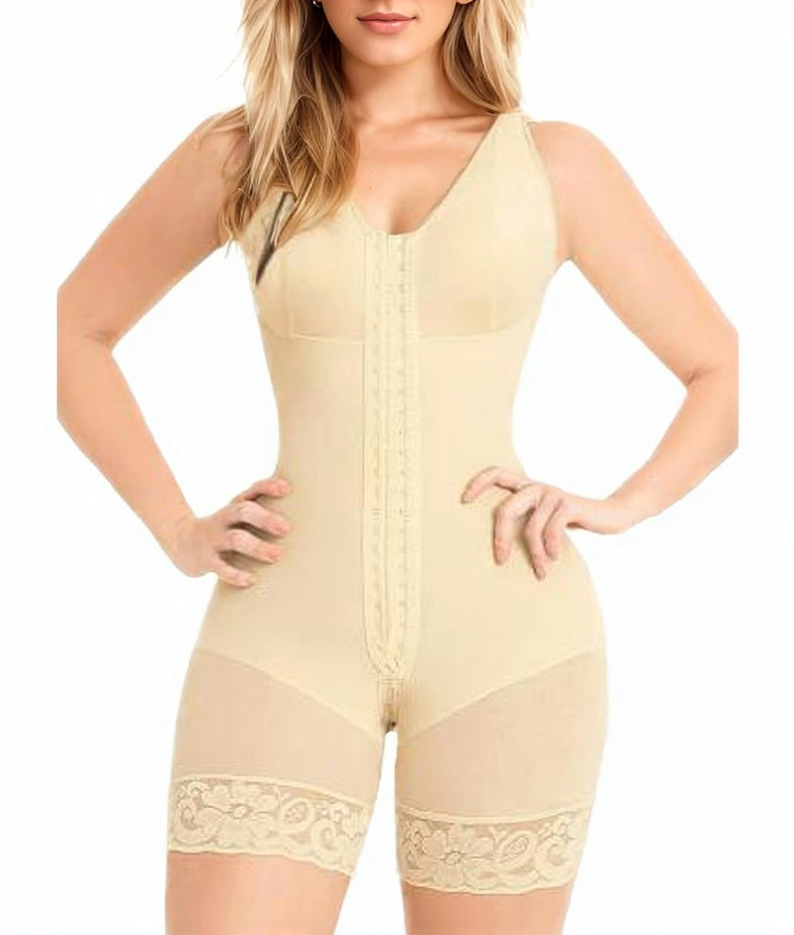 CURVE ESSENCE™Fajas Colombianas Shapewear Tummy Control Post Surgery Full Body Shaper Butt Lifter With Zipper Crotch