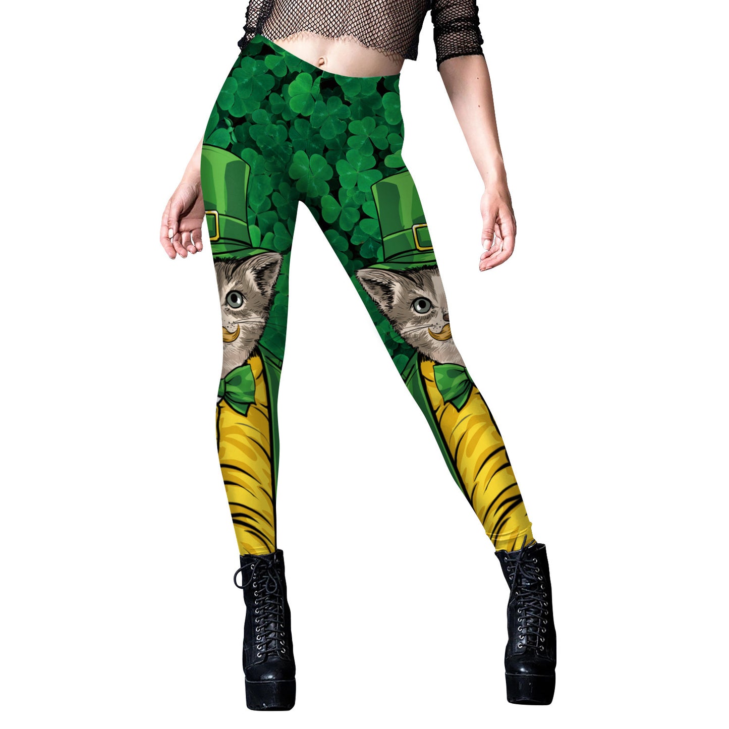 CURVE ESSENCE™Saint Patrick's Day Clothing Digital Printed Leggings