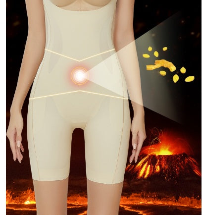 CURVE ESSENCE™Non-staining Warm Ginger Fiber Shapewear Abdominal Lifting Hip Girdle Waist Postpartum Repair