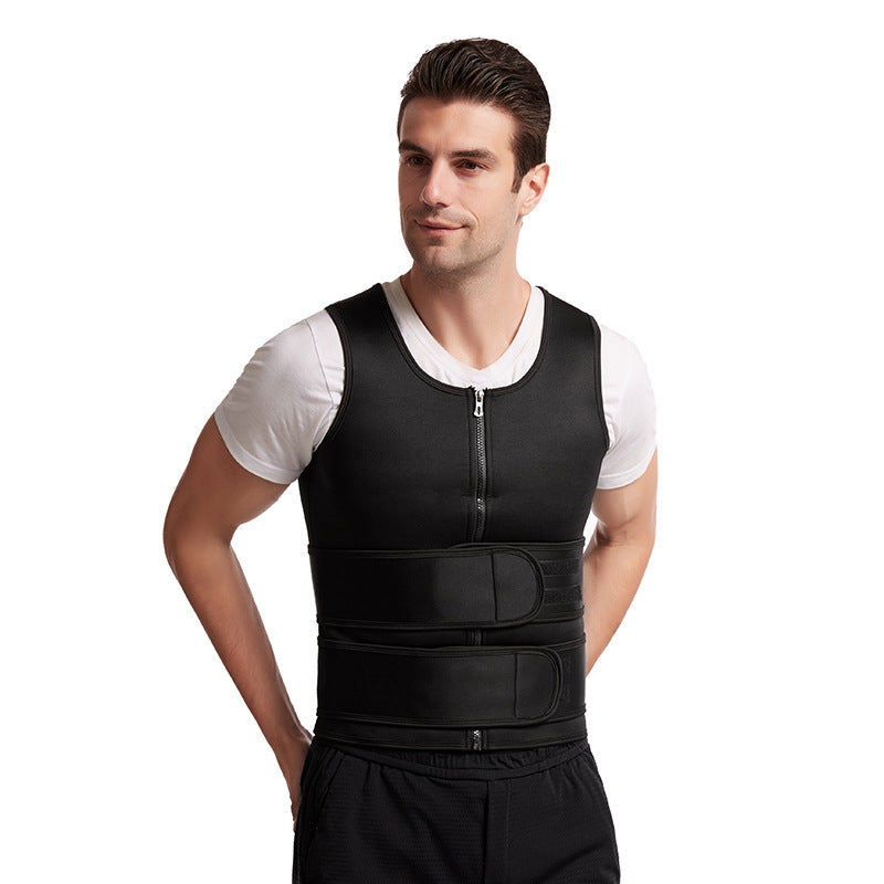 CURVE ESSENCE™Men's Double Belt Vest Shapewear Reinforced