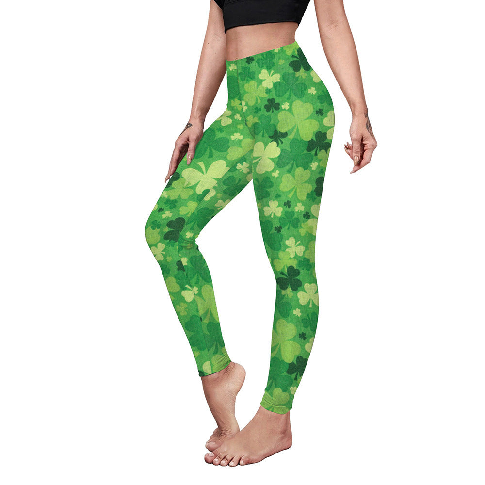 CURVE ESSENCE™Saint Patrick's Day Costume Digital Printed With Hip Lifting Fitness Pants