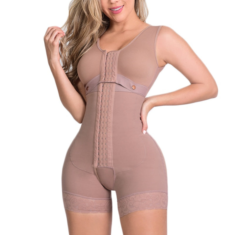 CURVE ESSENCE™High Compression Full Body Shapewear With Hook And Eye Front