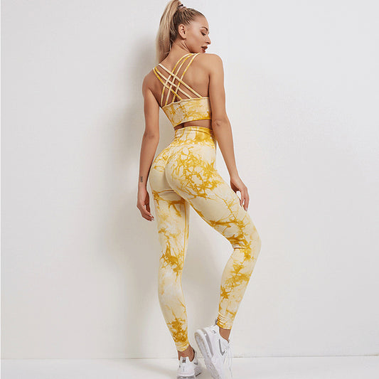 CURVE ESSENCE™Tie-Dye Yoga Wear Women'S Sports Fitness Suit