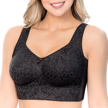 CURVE ESSENCE™Siluet  Classic bra with padded straps in lace and spandex Wide back