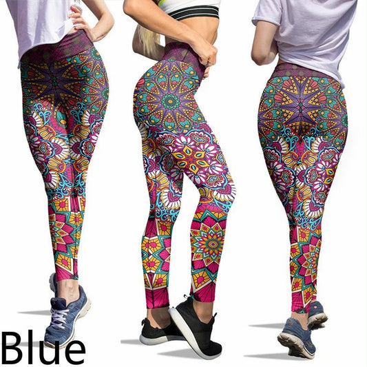 CURVE ESSENCE™Slim-fit Printed Trousers Yoga Pants
