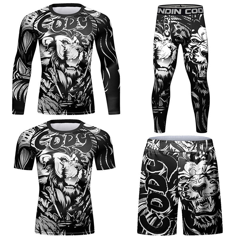 CURVE ESSENCE™Men's Tights Sportswear Printed Breathable Stretch Tight
