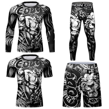 CURVE ESSENCE™Men's Tights Sportswear Printed Breathable Stretch Tight
