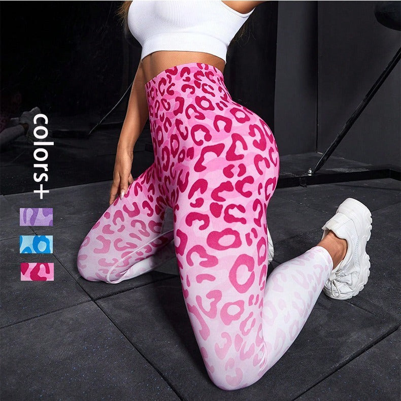 CURVE ESSENCE™Seamless Cheetah Yoga Pants Tight High Waist Hip Lifting Female