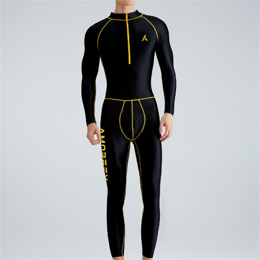 CURVE ESSENCE™Solid Color Front Zipper Long Sleeve Nine Minute Pants Versatile Jumpsuit